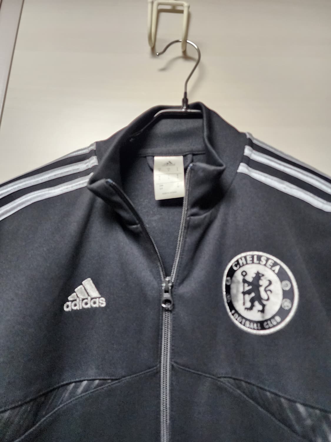 (해외판) 아디다스 첼시 블랙 실버삼선 져지 (S) 상품이미지4