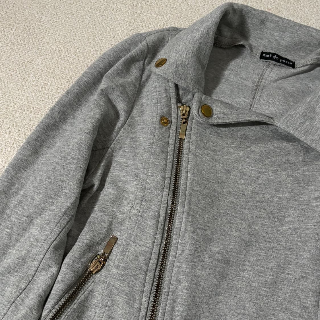 일본빈티지 y2k 골드포인트 그레이 아우터 상품이미지2