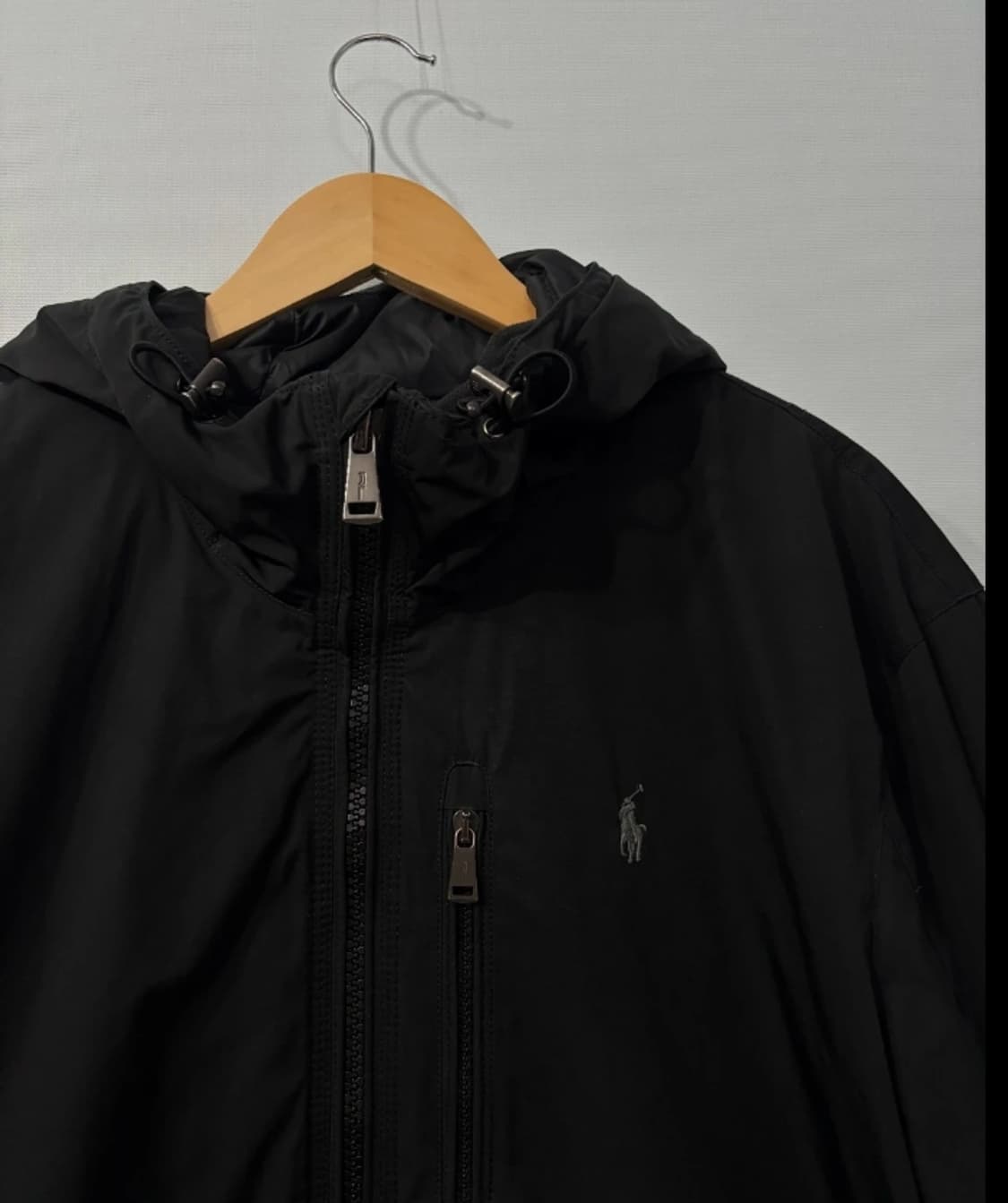 폴로 블루종 후드 패딩 XL 블랙 상품이미지3