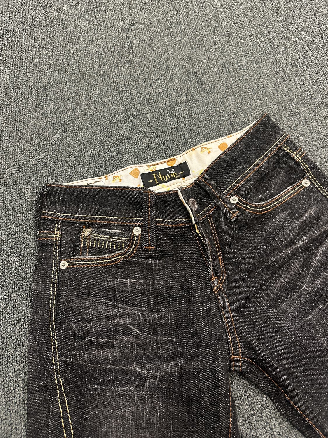 26) 재패니즈 빈티지 흑청 부츠컷 데님팬츠 상품이미지4