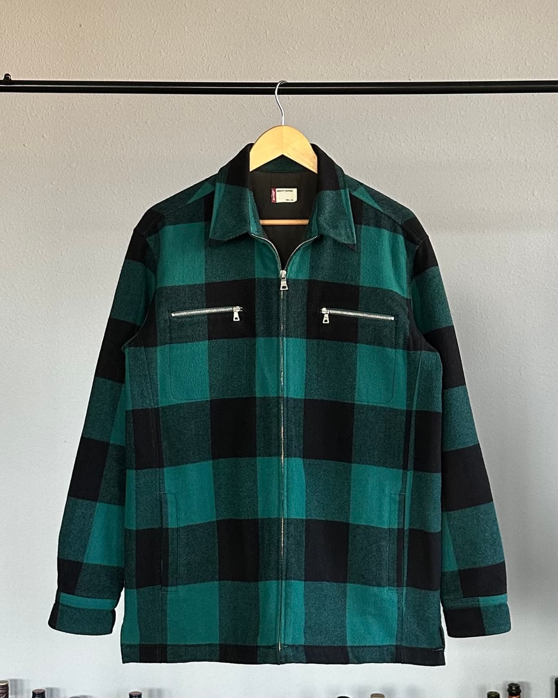 [L]리바이스 Levi's 타탄 체크 플란넬 집업 워크 자켓 상품이미지1