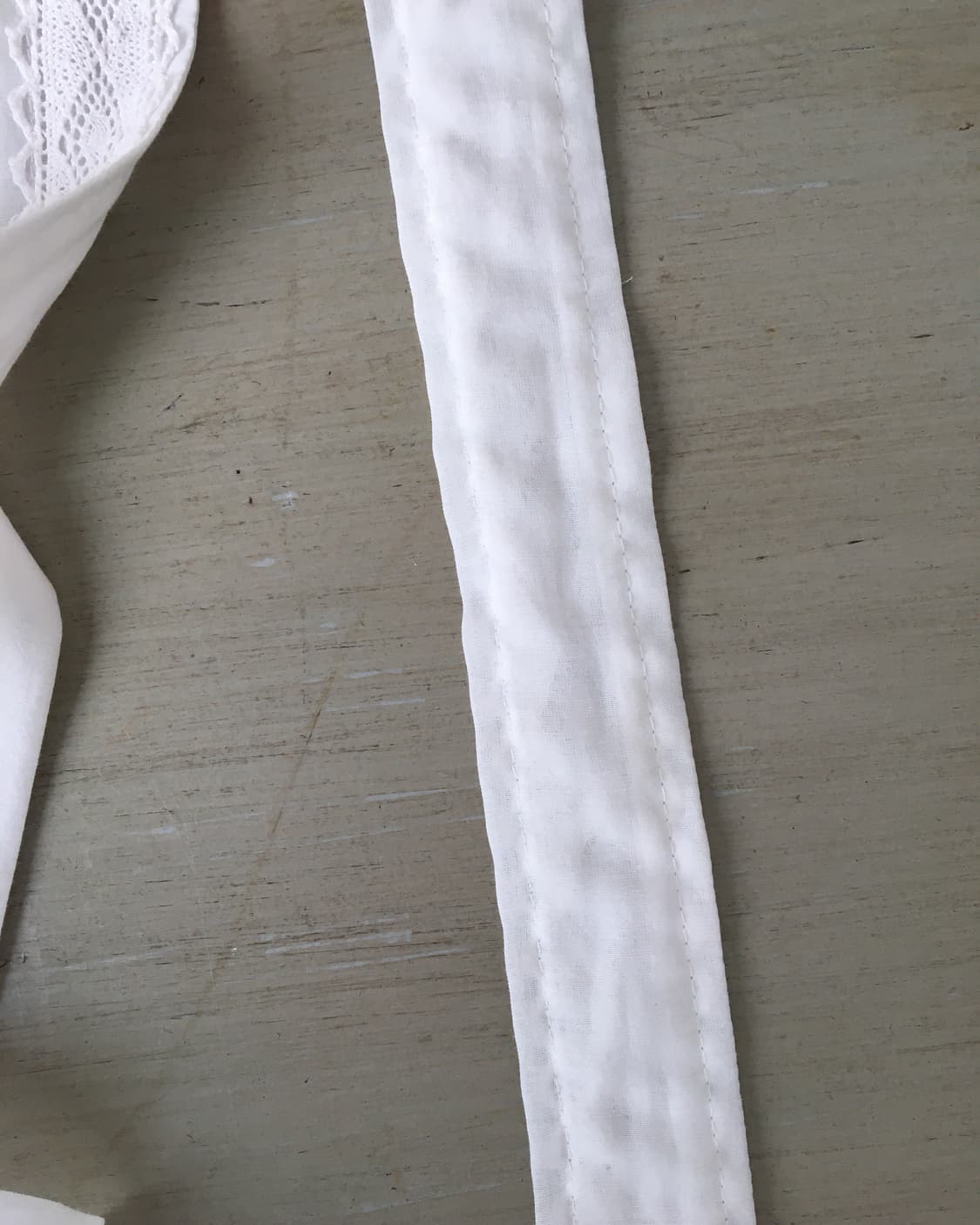  lace trimming tie scarf 상품이미지4