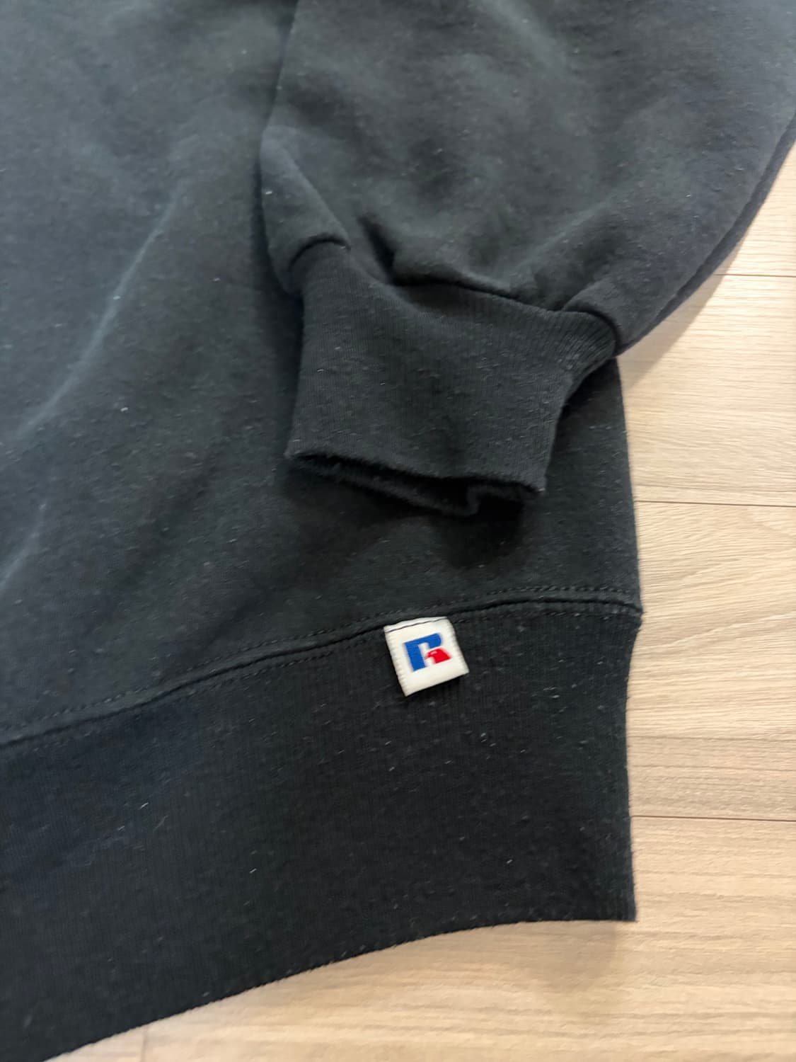 [XL] 90s 빈티지 러셀 스웻셔츠 맨투맨 블랙 russell USA 상품이미지2