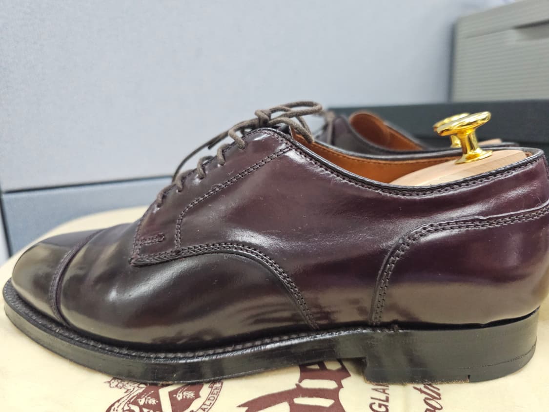 알든 2160 7D 코도반 #8 버건디 캡토 슈즈 상품이미지7