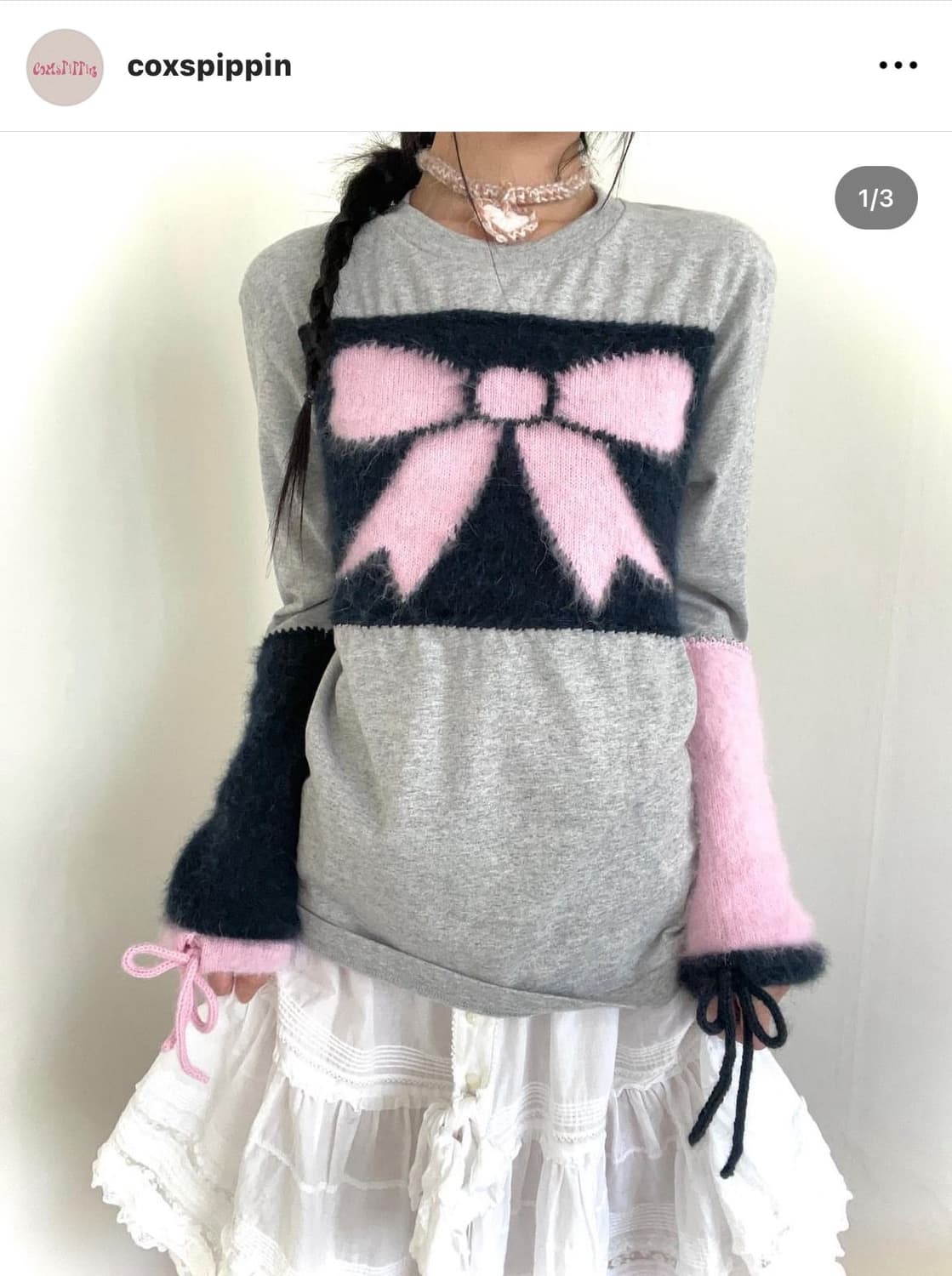 콕스피핀 coxspippin 리본 티셔츠 상품이미지2