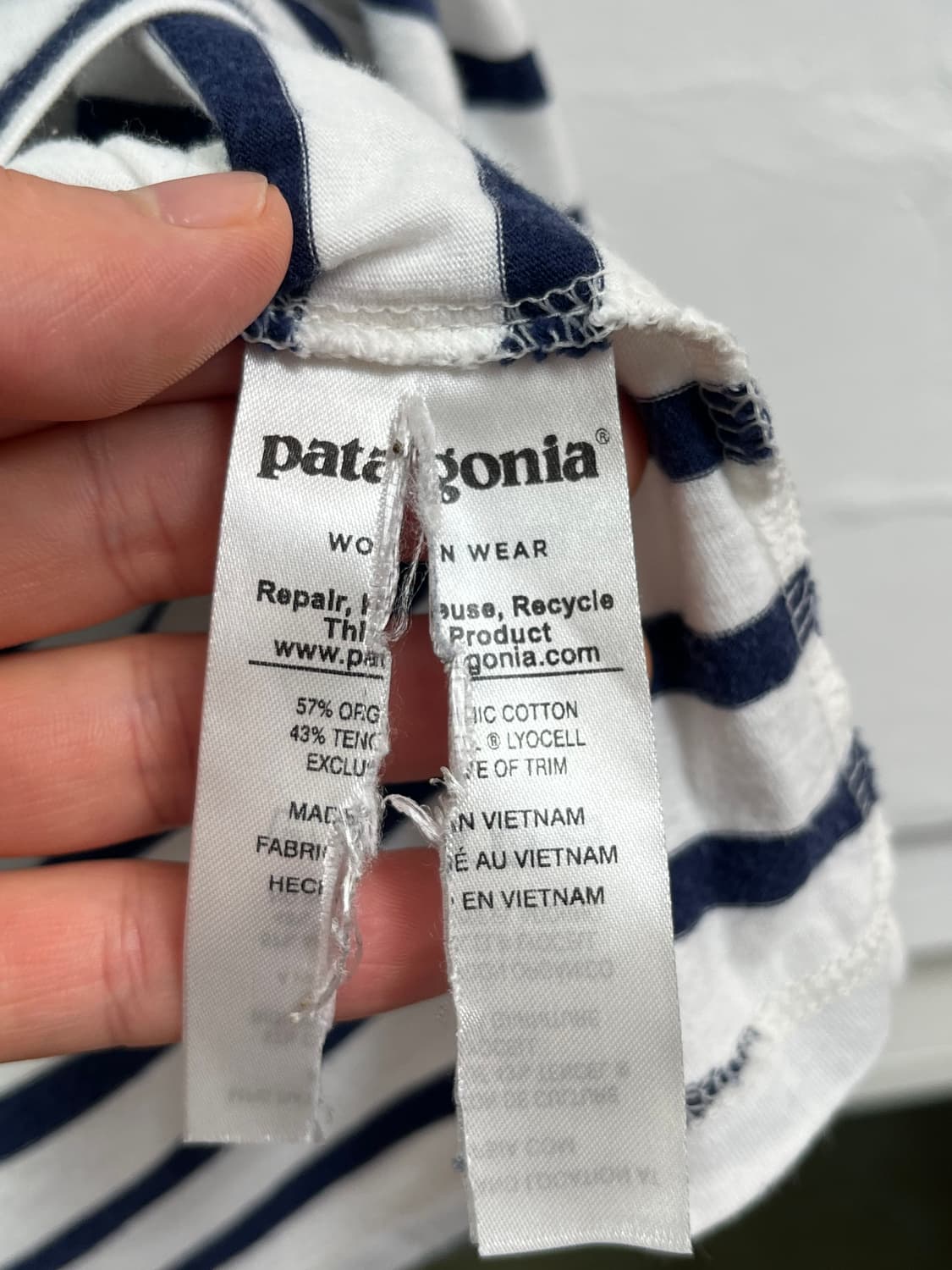 Patagonia 스트라이프 긴팔티 S 상품이미지4
