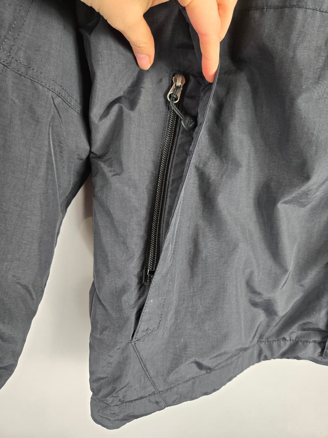 [무료배송]노스페이스 L 남성 기모 안감 바람막이 집업 자켓 블랙 상품이미지5