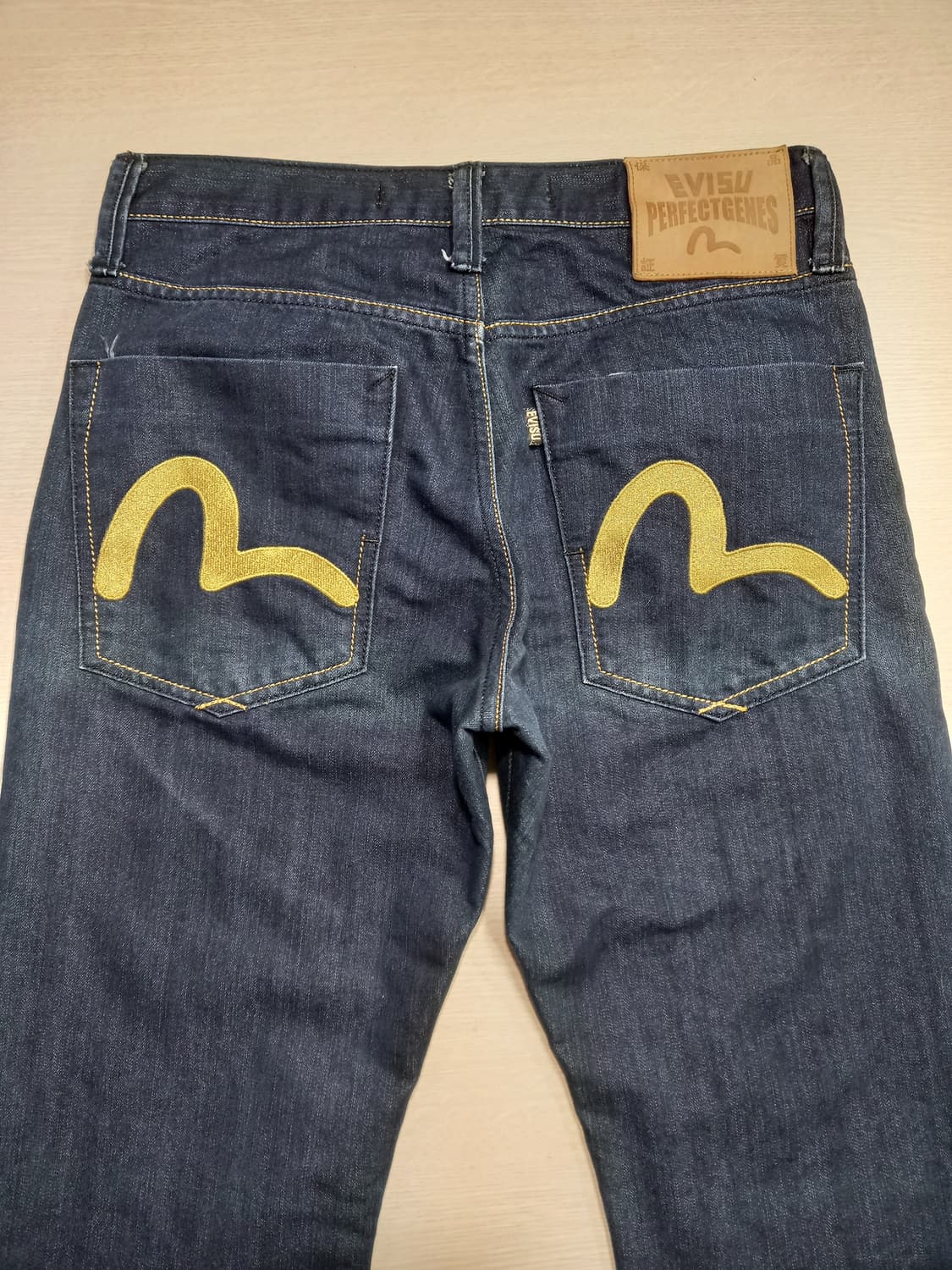 29 EVISU Kor 배기핏 슬림일자진 진청 29-554 상품이미지4