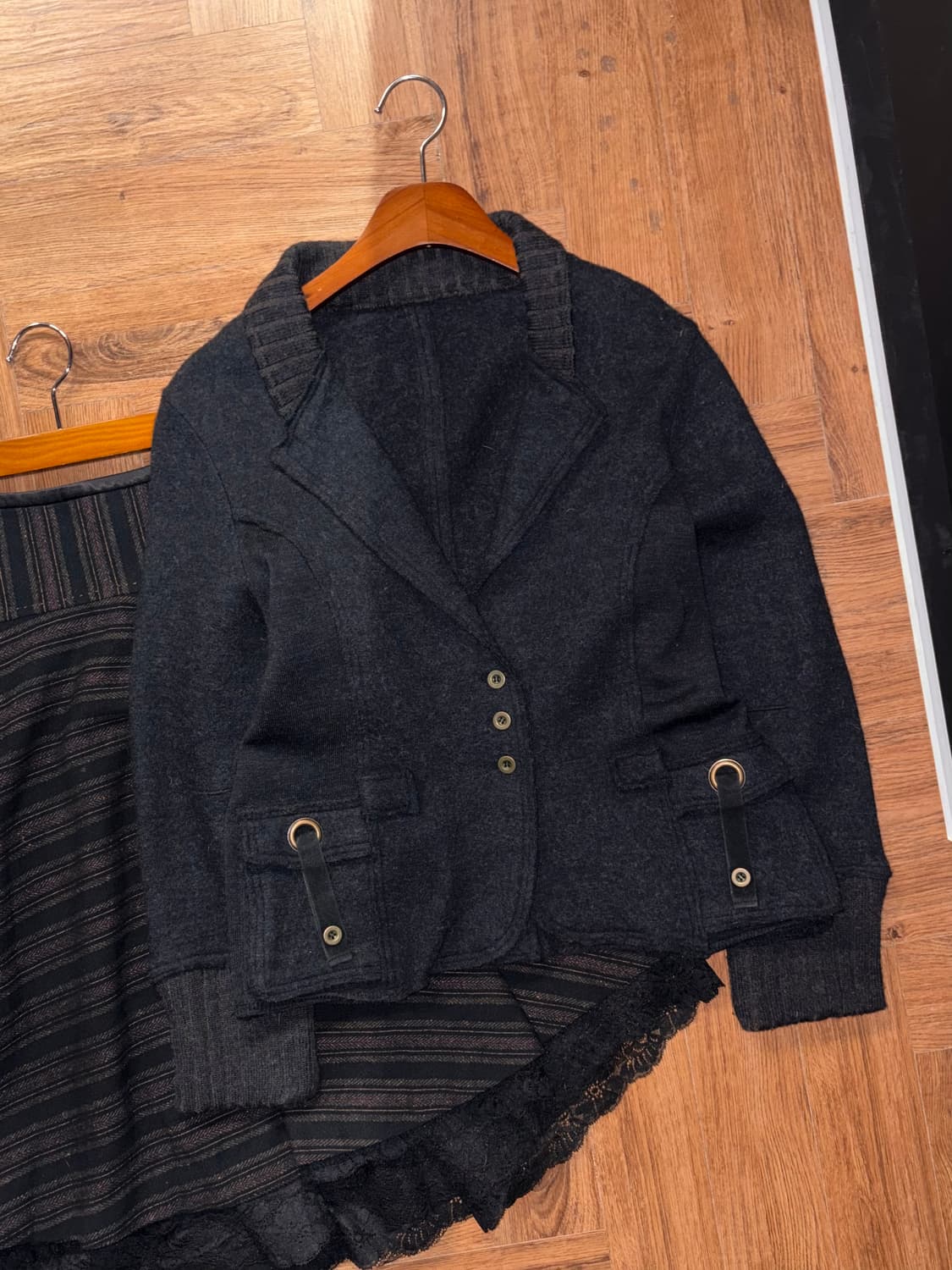 일본빈티지 디테일 모 자켓 상품이미지1