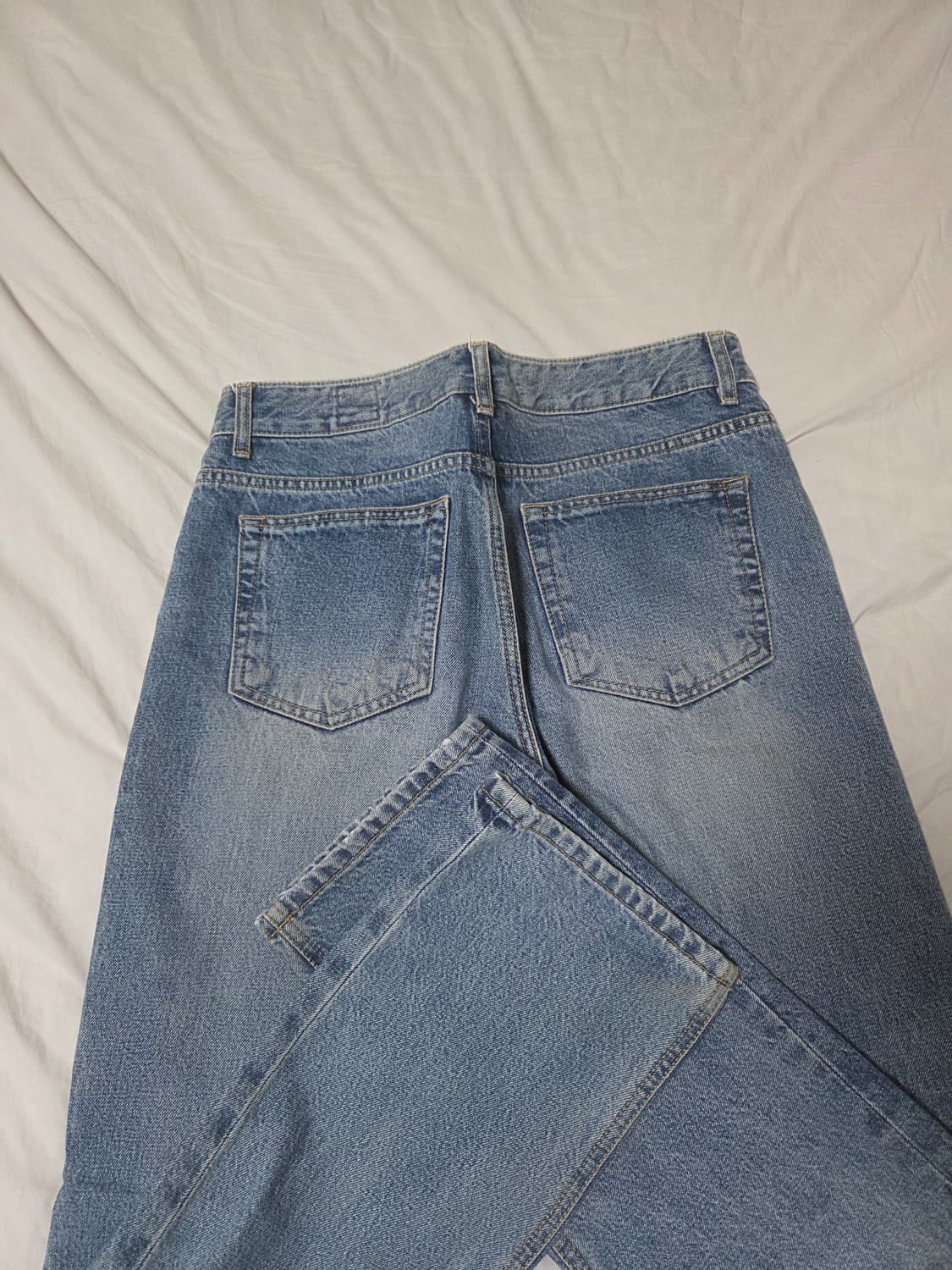 유니폼브릿지 레귤러핏 중청 데님 30 상품이미지3