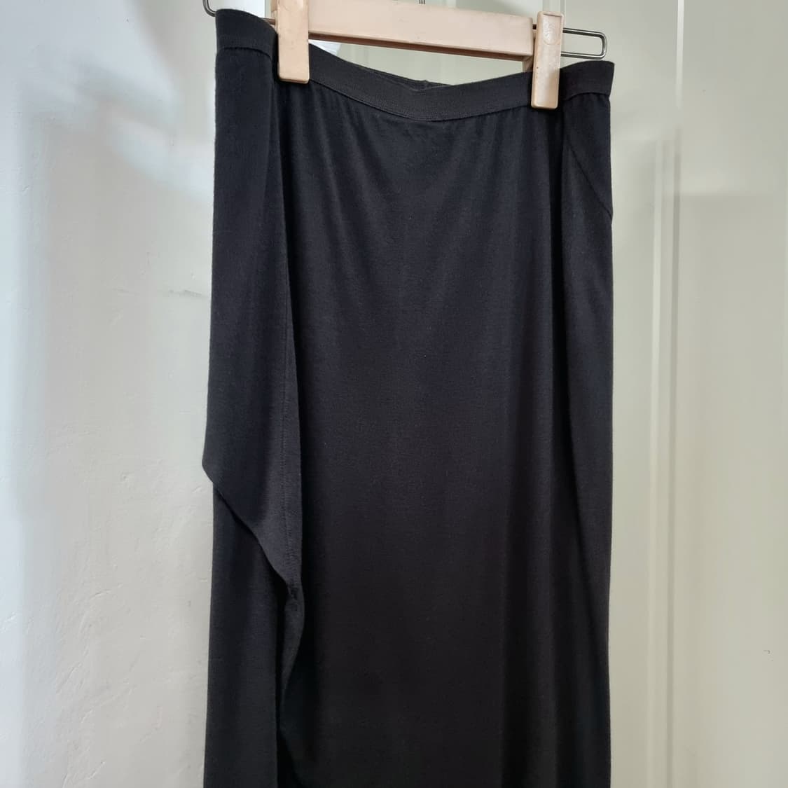 릭오웬스 릴리즈 뒷트임 드레이핑 스커트 치마 20SS (38)택달린새상품 상품이미지2