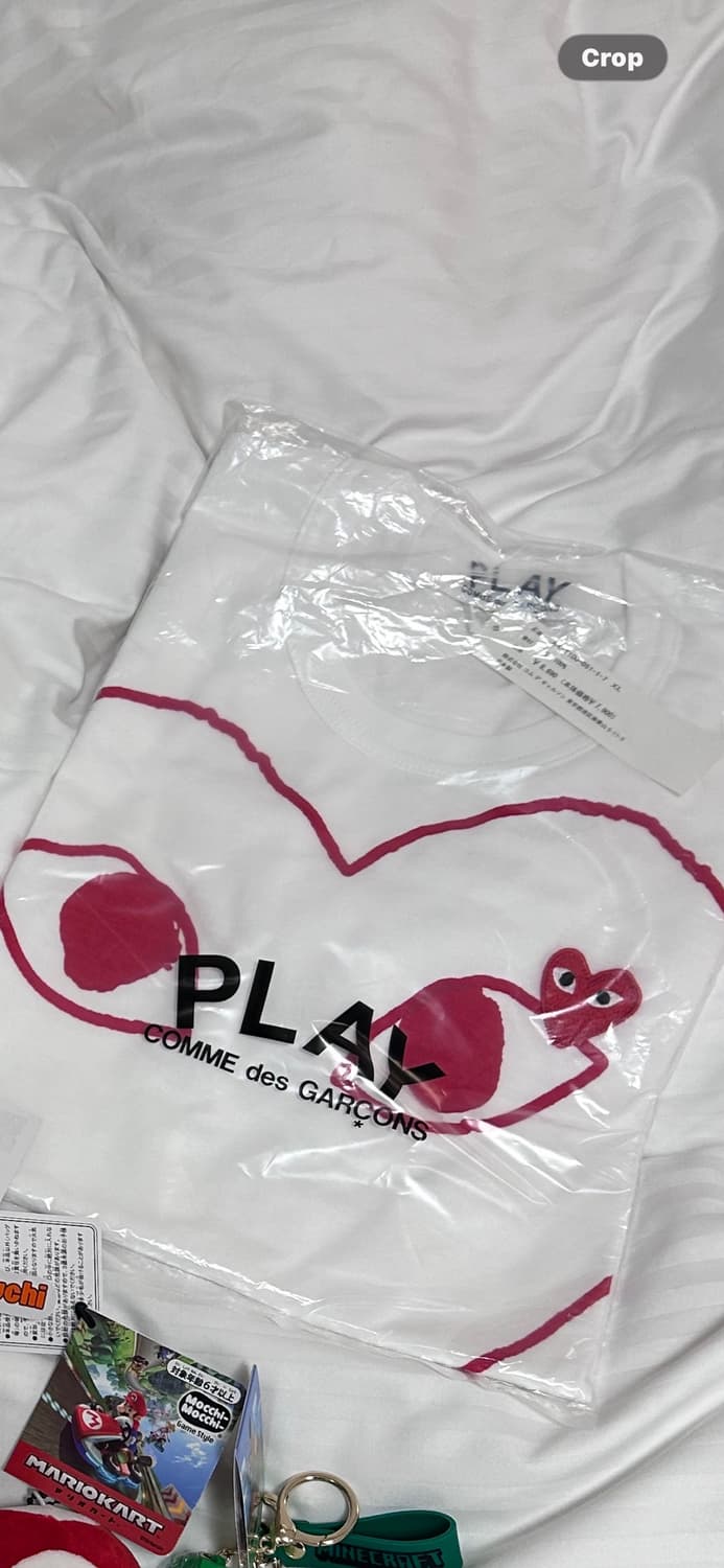 꼼데가르송 더블 하트 반팔 XL 상품이미지1