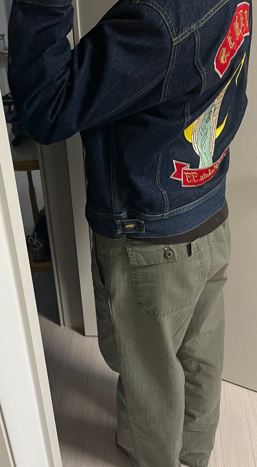 90s Lee X Edwin riders denim jacket 상품이미지6