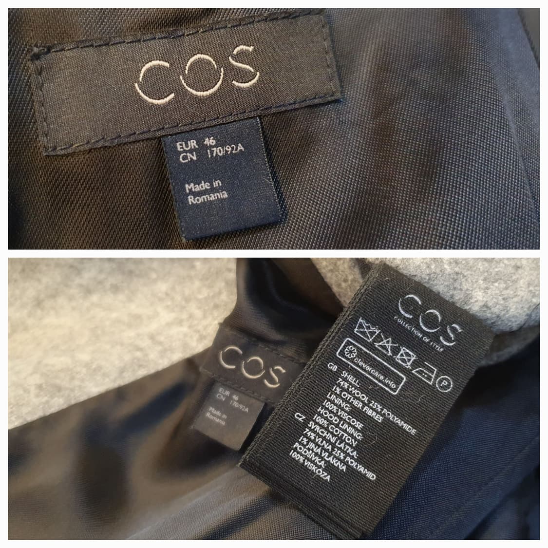 (새상품)95.COS 울 후드코트 상품이미지9