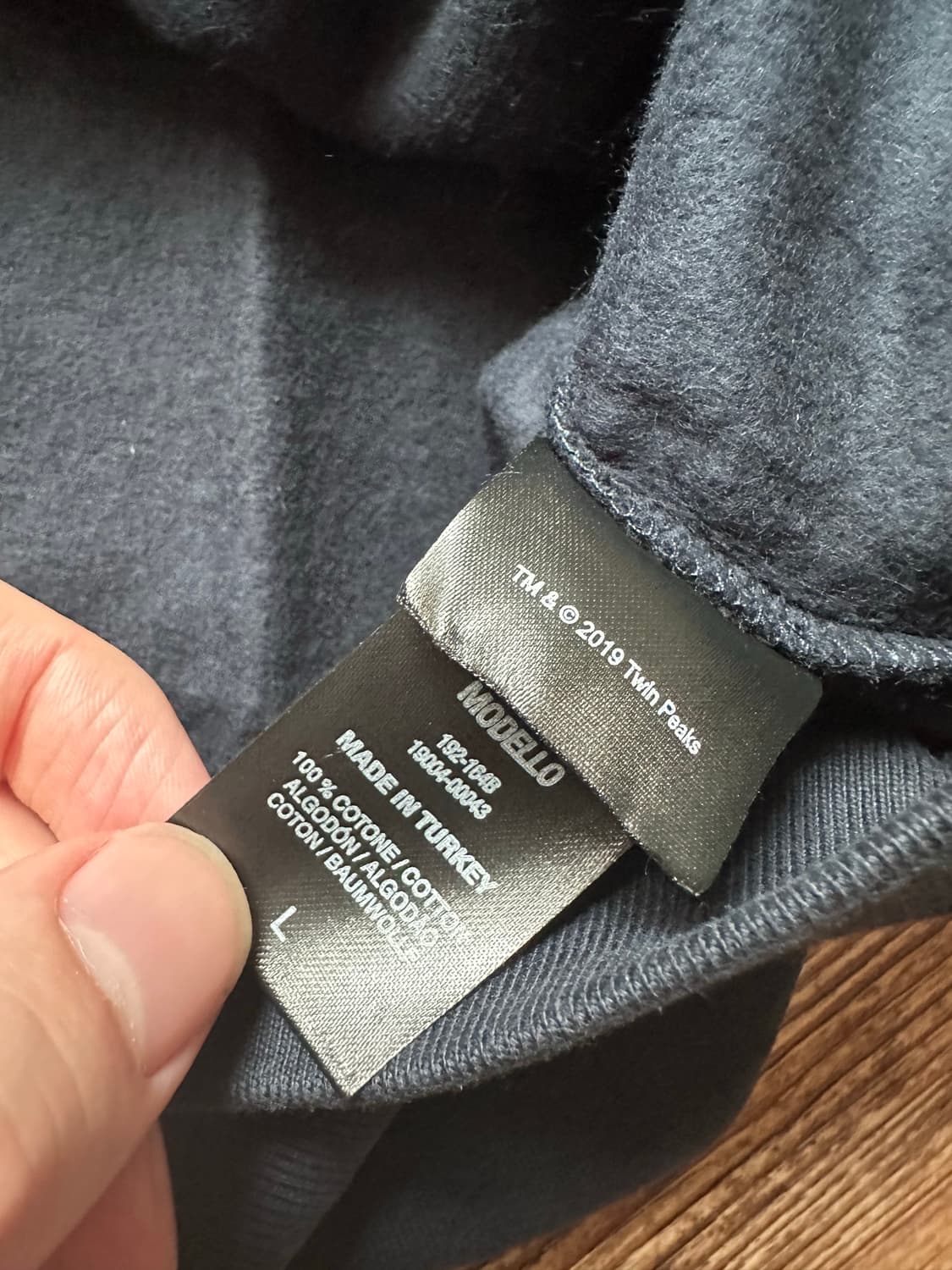 [L] 라프시몬스 19AW 일루션 후드 다크 네이비 새상품 상품이미지7