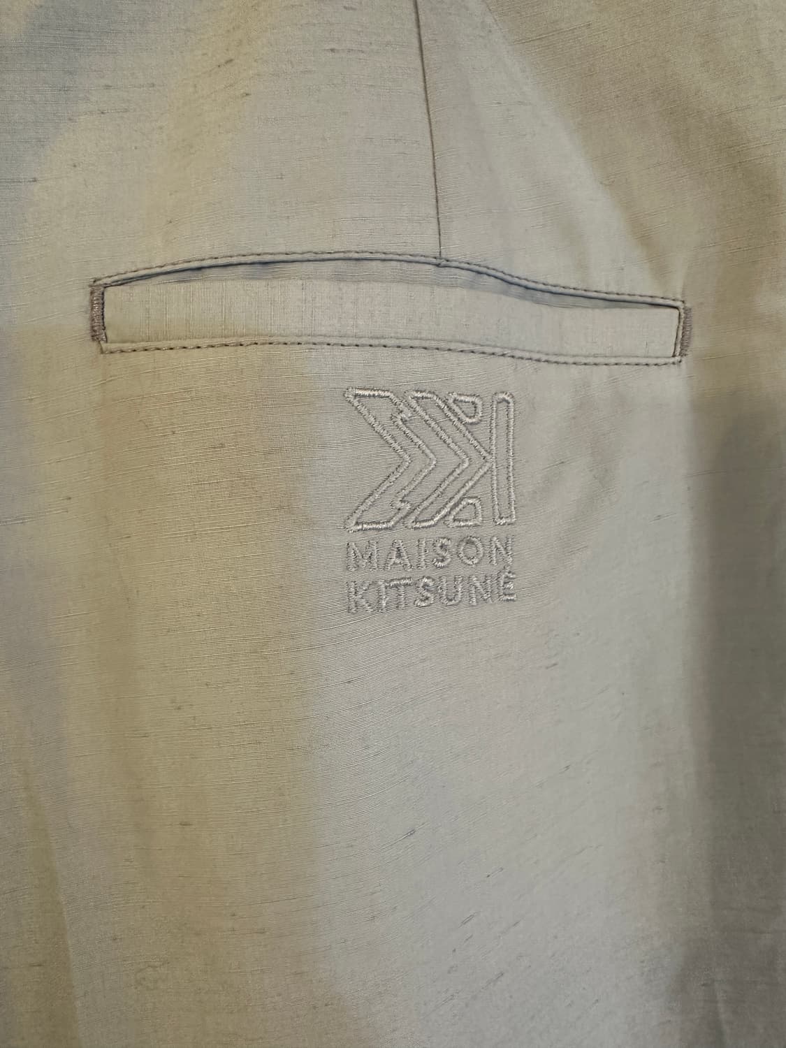 (새상품) 메종키츠네 코튼 린넨 혼방 턱 반바지 (42사이즈) 상품이미지5