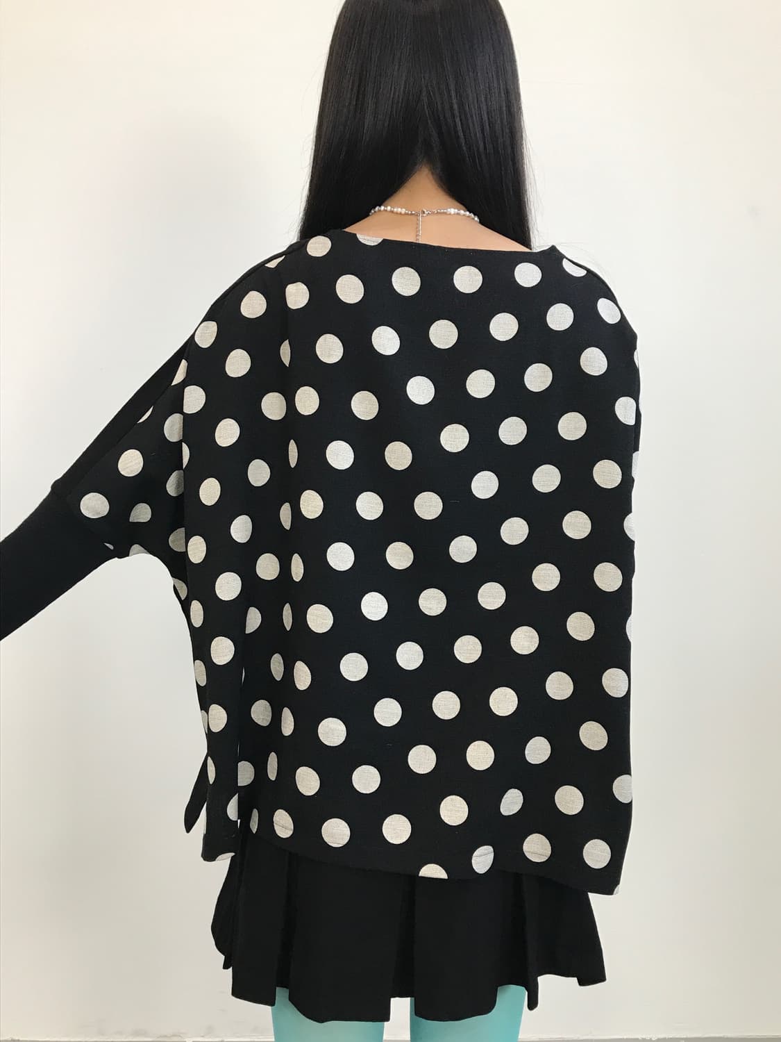 Beardsley Polka Dot Back Knit Top 상품이미지2