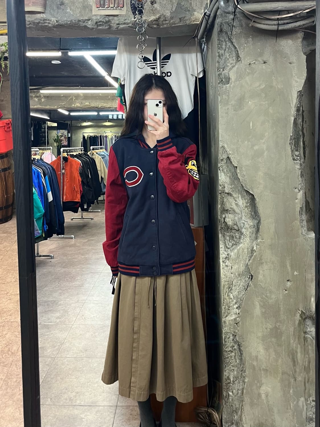 엠엘비 클리블랜드 인디언스 바시티 자켓 네이비 100 #csz2858 상품이미지2