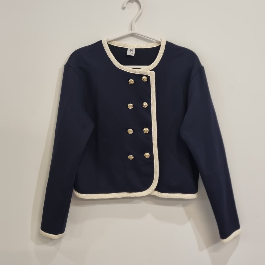 RONRON 론론 네이비 금장 단추 가디건 상품이미지2