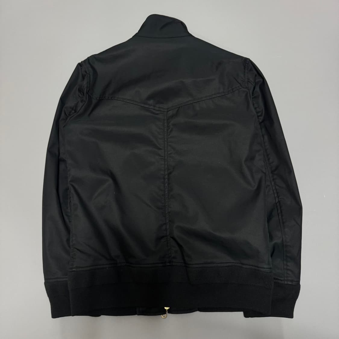 빔즈(BEAMS) 블랙컬러 트윌 코튼 집업 헤링턴 자켓 상품이미지5