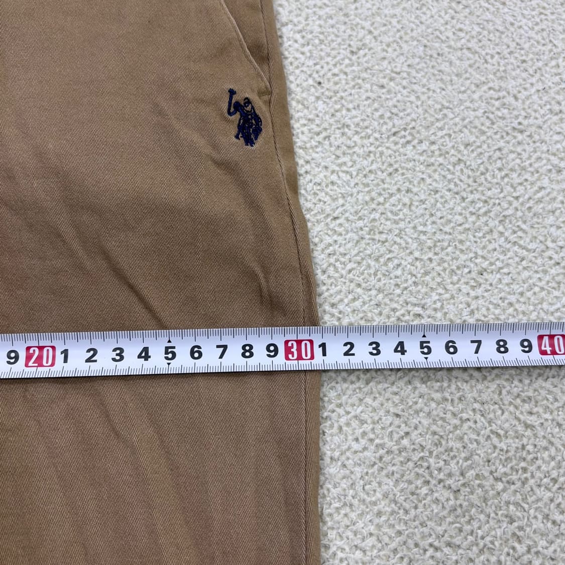 32 US폴로 남성 베이지 치노 팬츠 0520E 상품이미지7