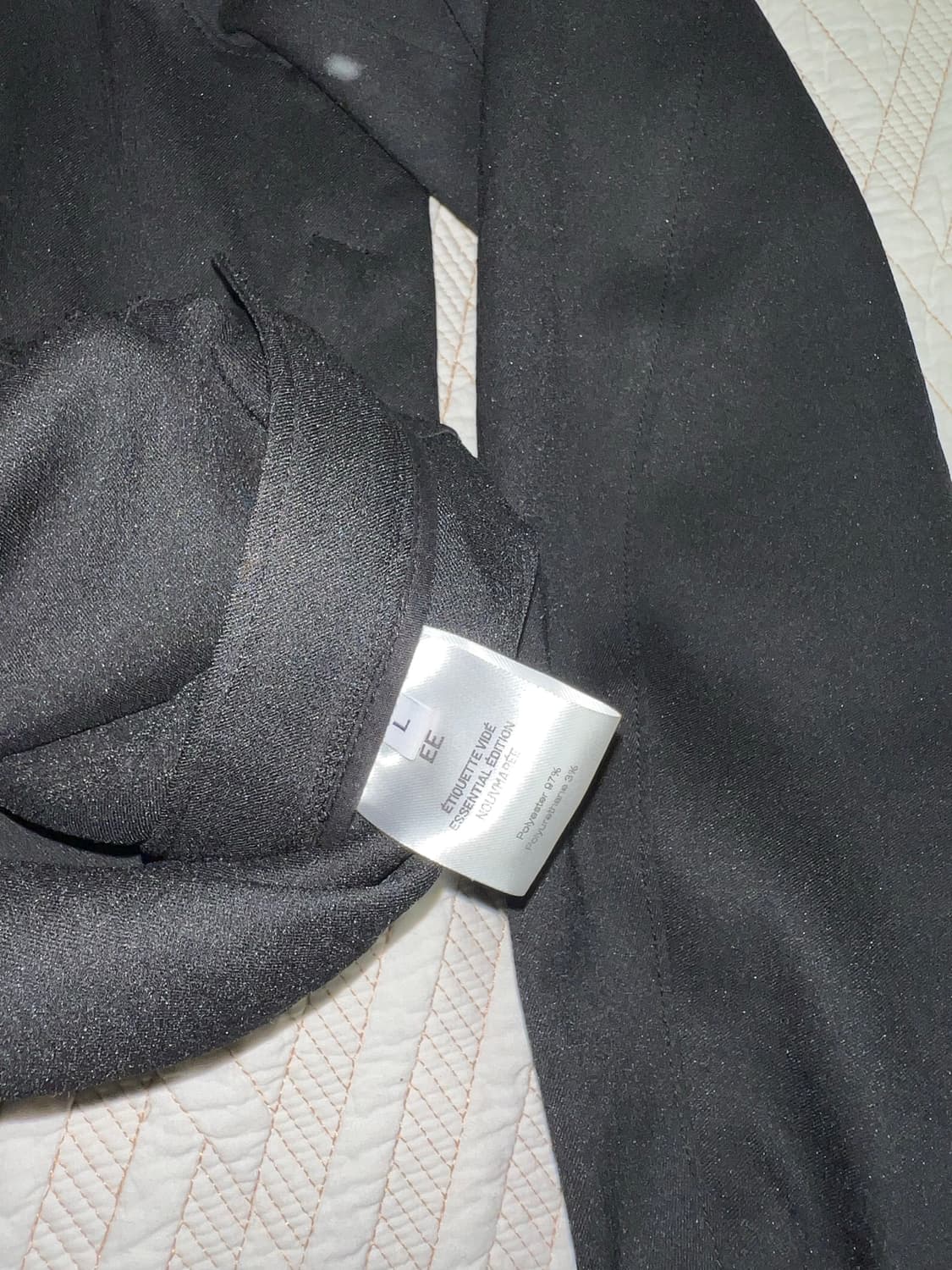 누마레ee 커브드 하프집업 블랙 L 사이즈  상품이미지5