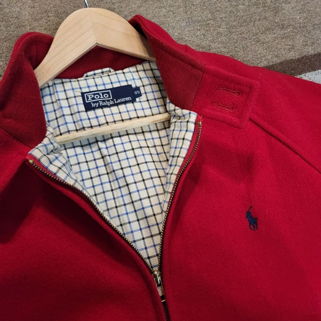 폴로랄프로렌 90s 울 블루종 자켓 95 L~XL 바라쿠타 상품이미지4