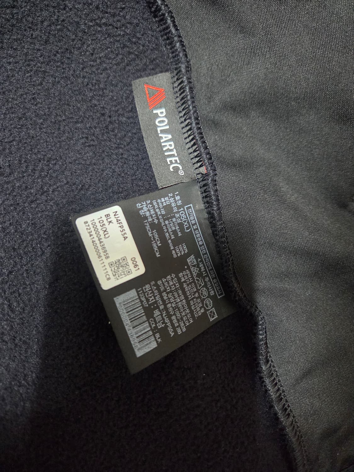 노스페이스 데날리 플리스 후리스 블랙 XL  상품이미지4