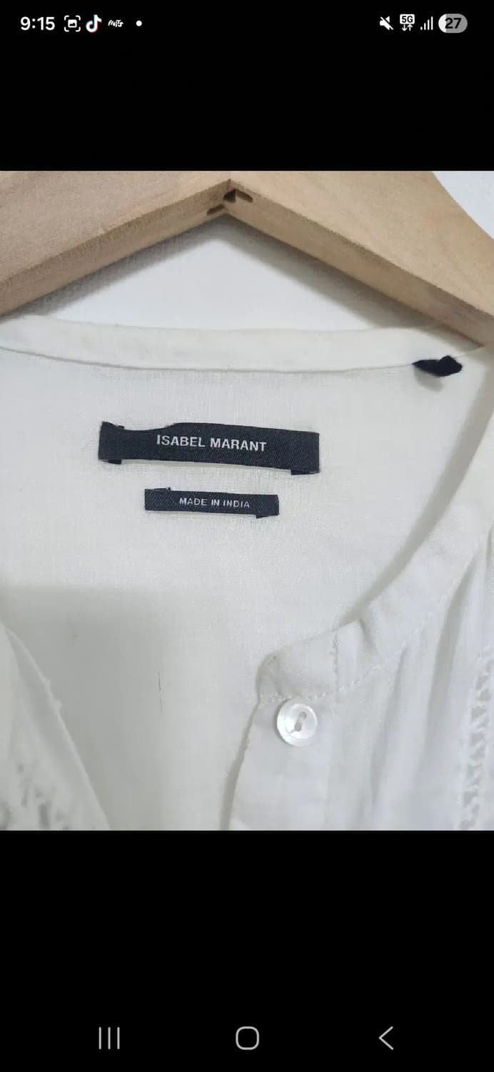 이자벨마랑IsabelMarant 에뚜왈 모시 블라우스 36 상품이미지4