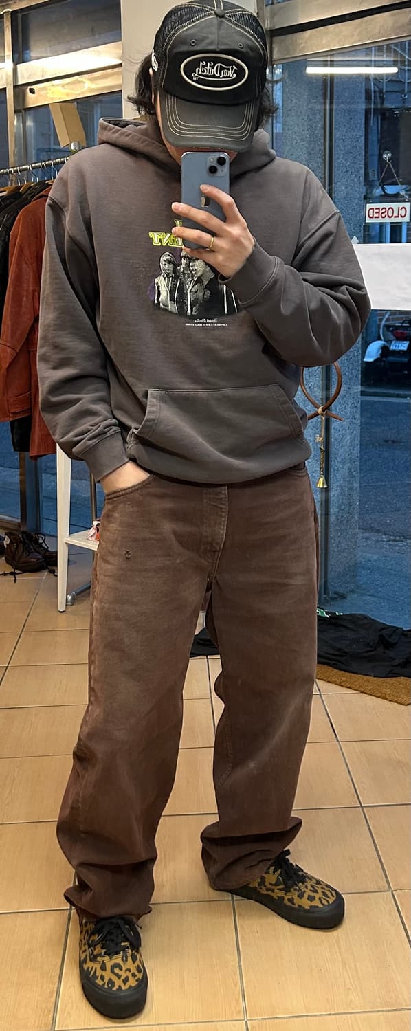 90’s USA 리바이스555 브라운컬러진 36in 상품이미지9