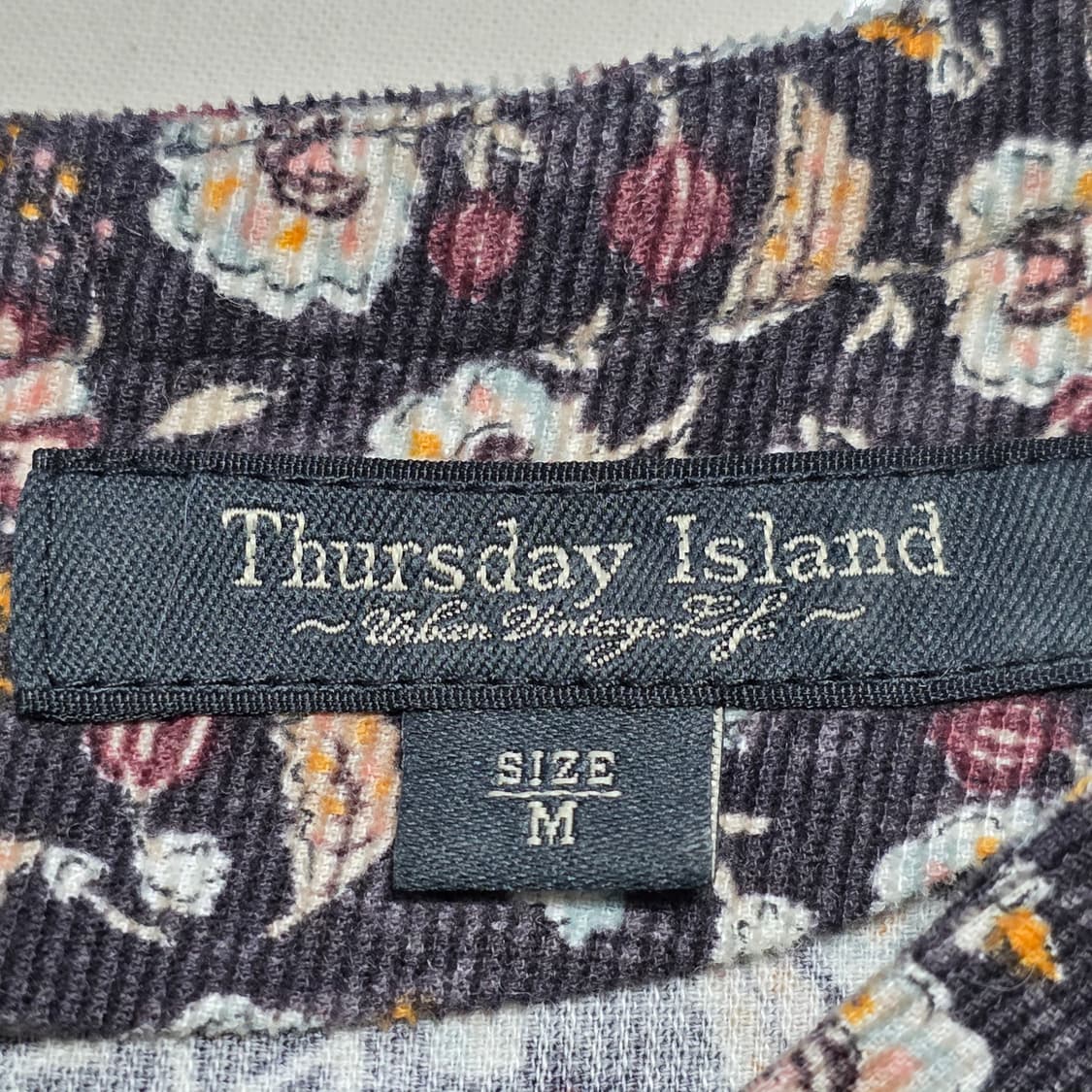 1324[Thursday Island]플라워 패턴 롱원피스 M / 하객룩 상품이미지6