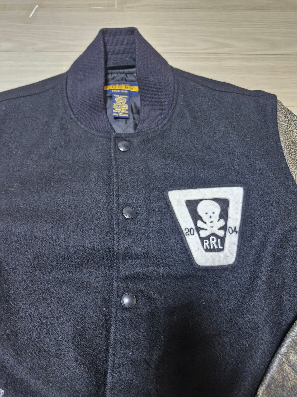 [100~105] 폴로 럭비 랄프로렌 레더 바시티 자켓 상품이미지2