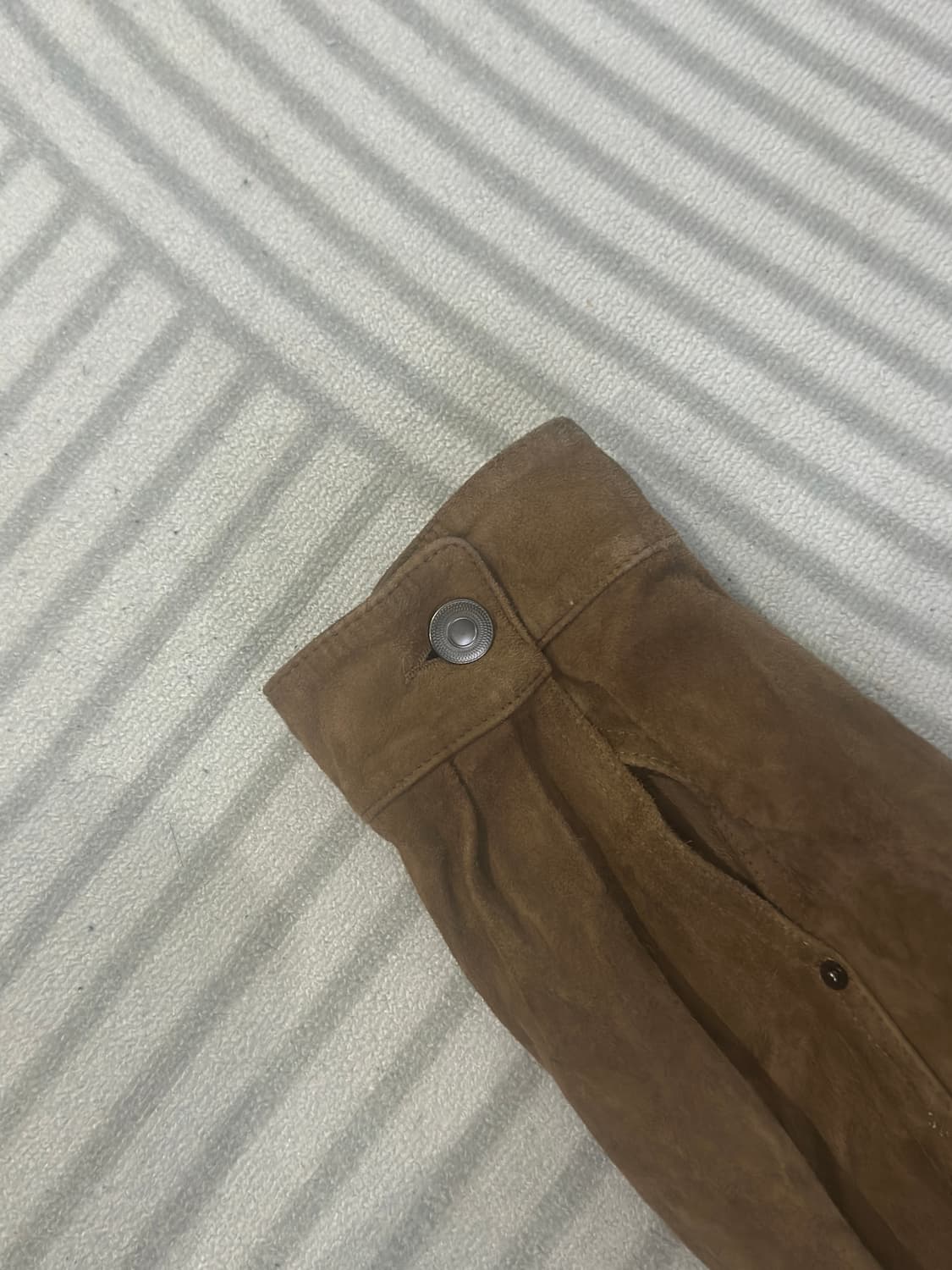 [m] 아트 이프 액츠 워시드 스웨이드 트러커 레더 자켓 상품이미지9