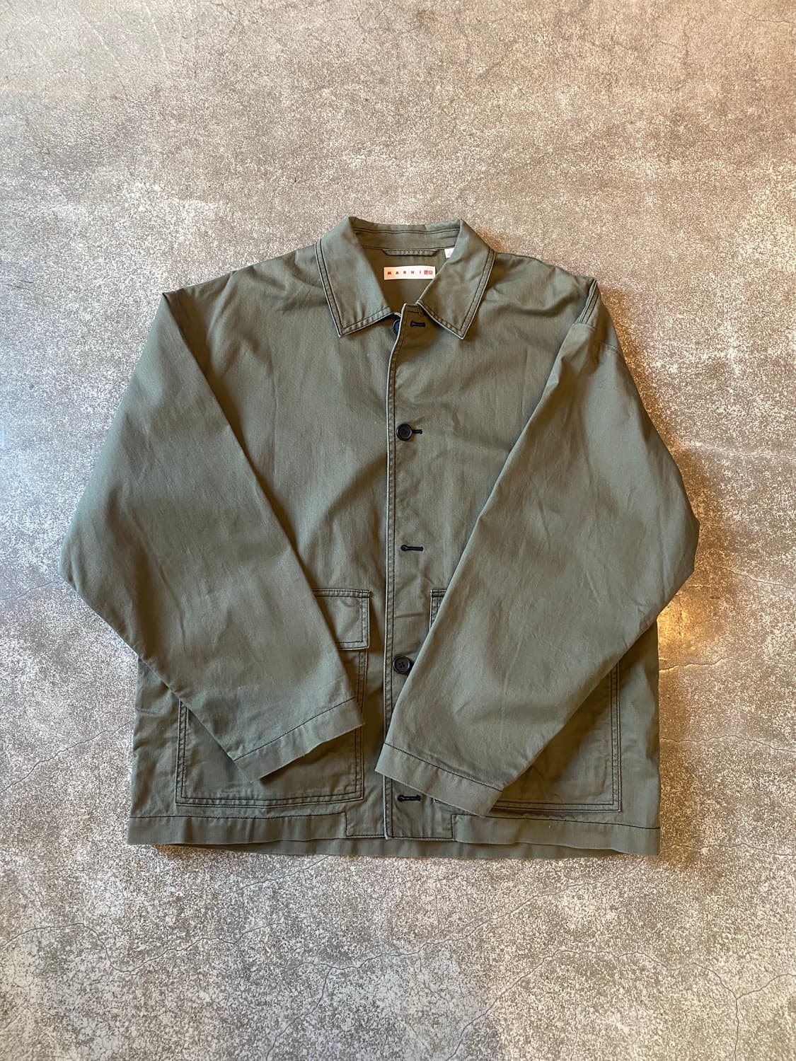 유니클로X마르니 카키 자켓 상품이미지1