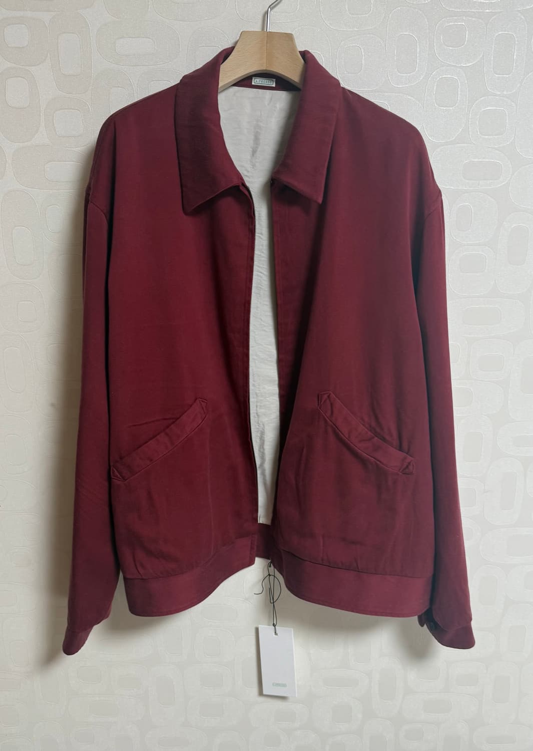 아프레쎄 실크 레이온 개버딘 자켓 레드 2 A.presse 상품이미지1