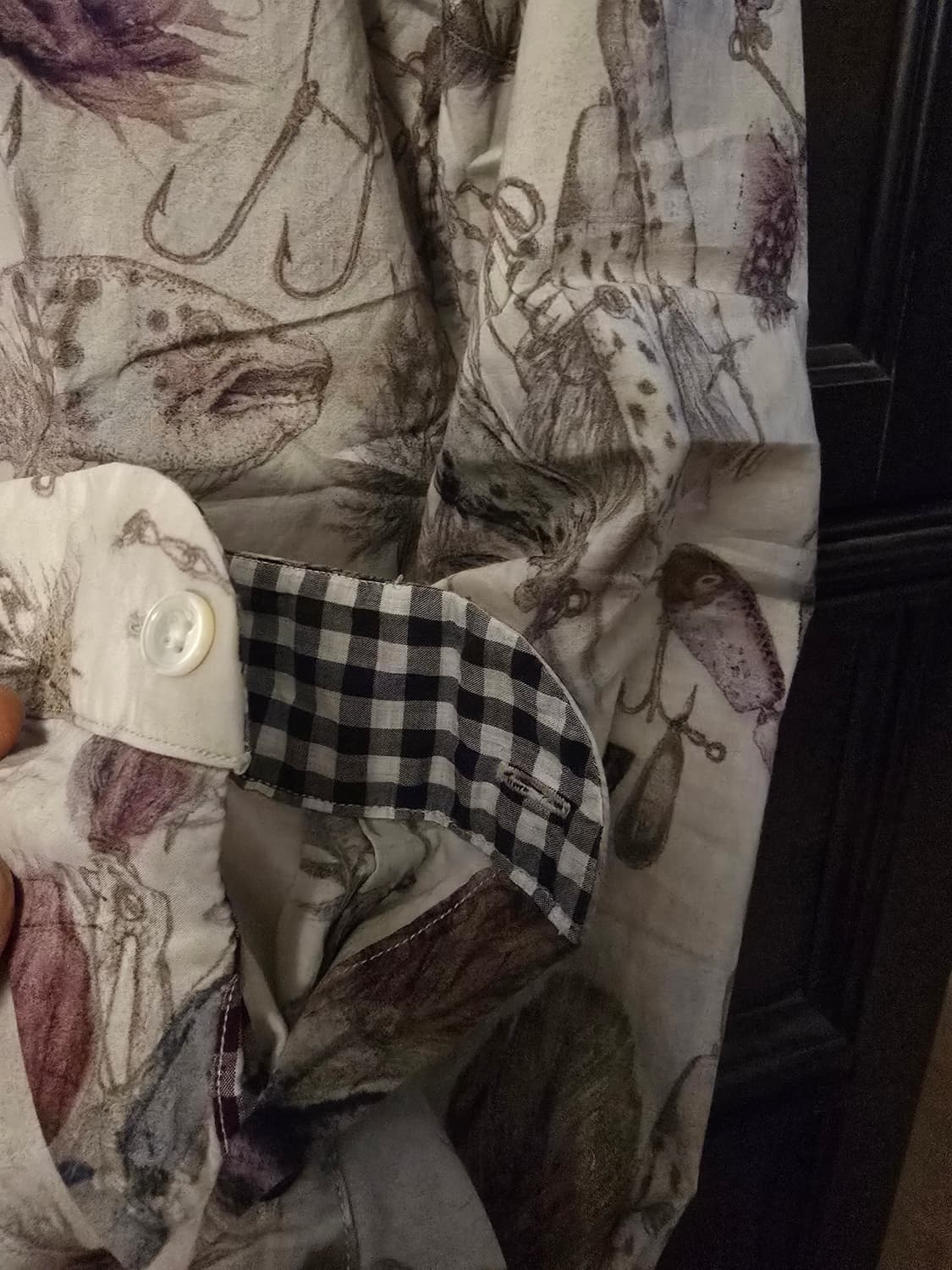 폴 스미스 낚시 프린트 긴팔 셔츠 M사이즈입니다. 상품이미지4