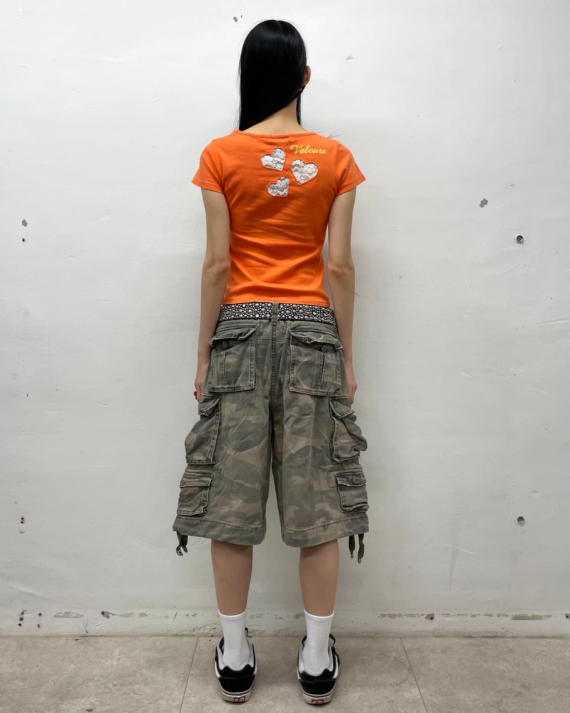 Heart Lace Orange T-shirt 상품이미지7