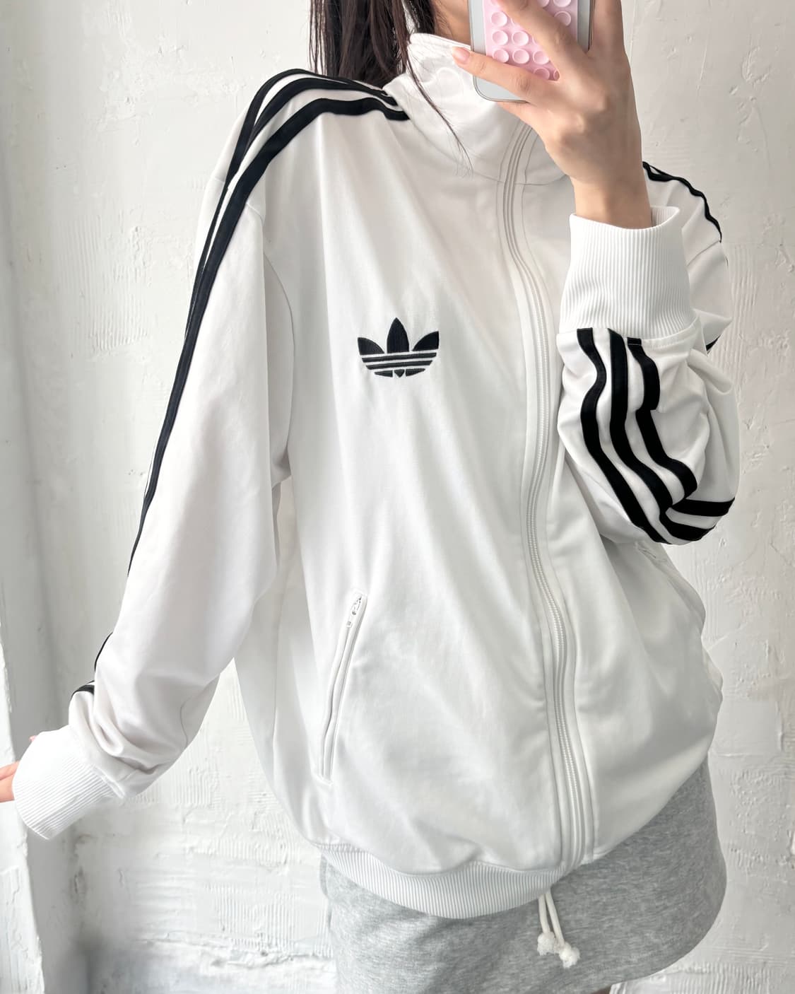 Adidas 아디다스 흰검 화이트컬러 구 파이어버드 트랙탑 상품이미지1