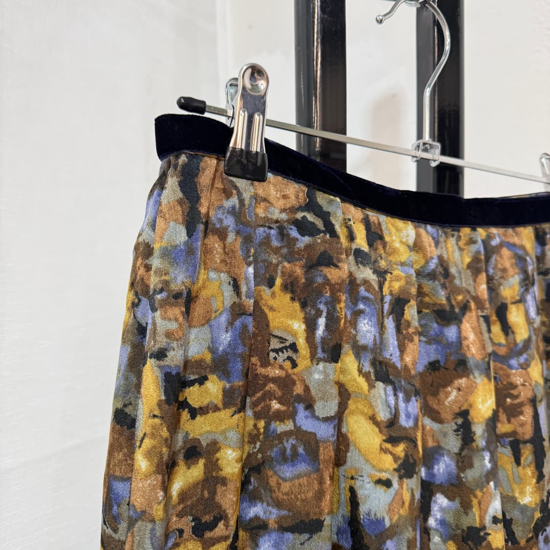 일본빈티지 프린트 미디스커트 플레어치마 4093 상품이미지3