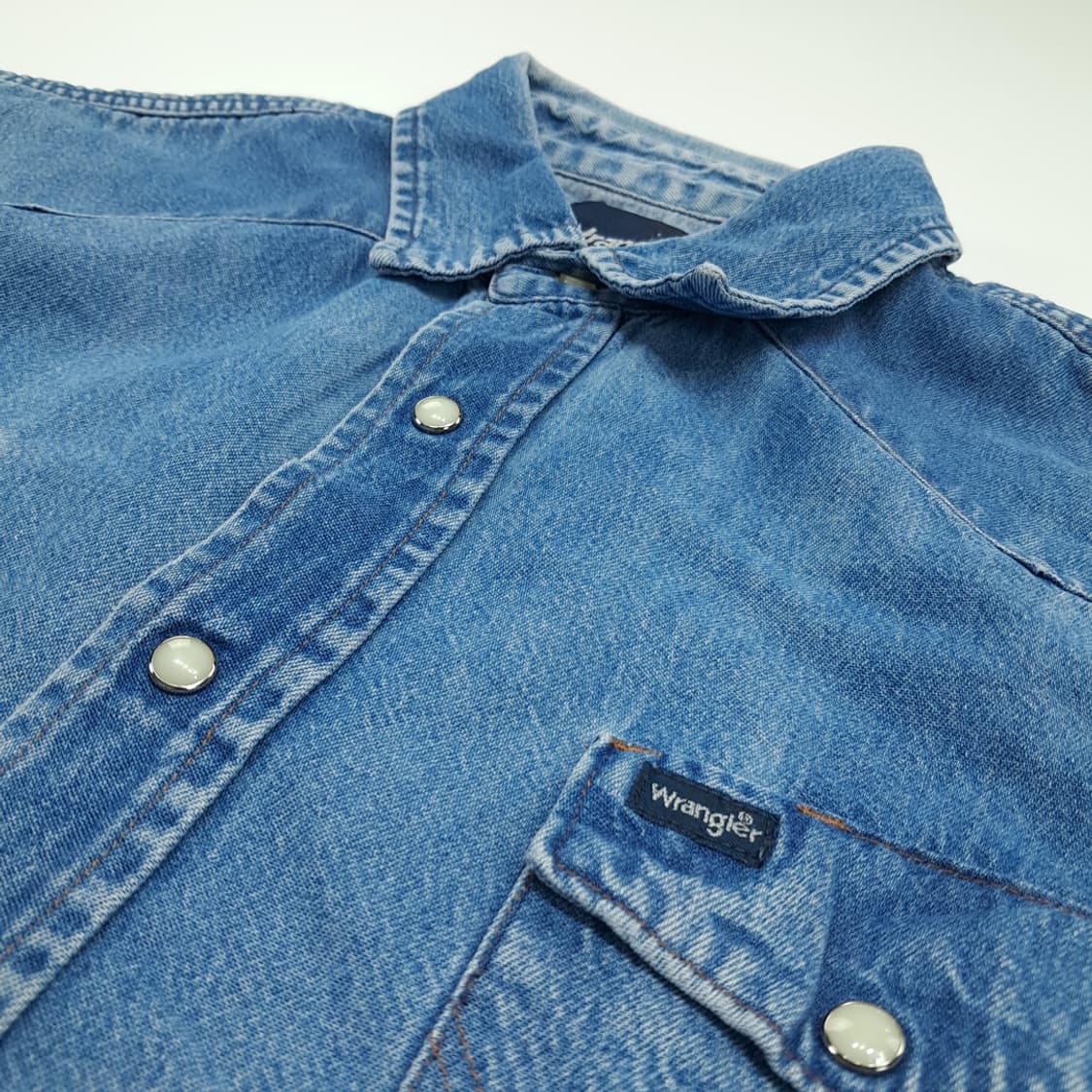 CN782 XL 랭글러 클래식 웨스턴 데님 긴팔 셔츠 남방 상품이미지5