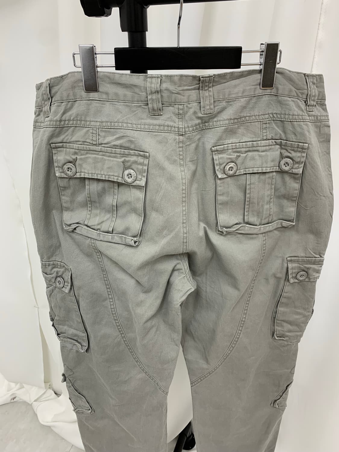 그레이 지퍼 디테일y2k 카고팬츠  상품이미지5
