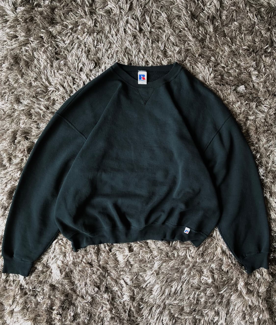 90s 러셀 스웻셔츠 블랙 상품이미지1