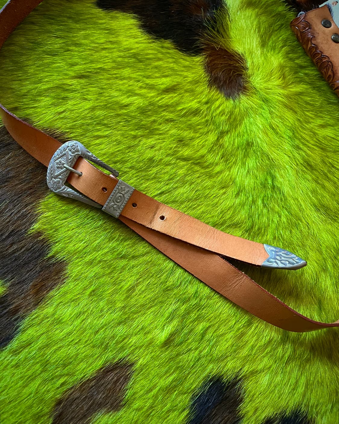 Western Motorcycle Calf-Skin Saddle Bag 상품이미지6