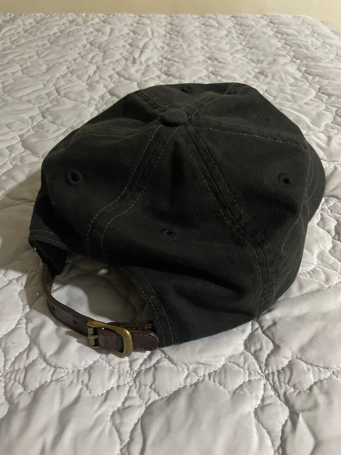 더블알엘 랜치로고 트윌 볼캡(블랙) 상품이미지4