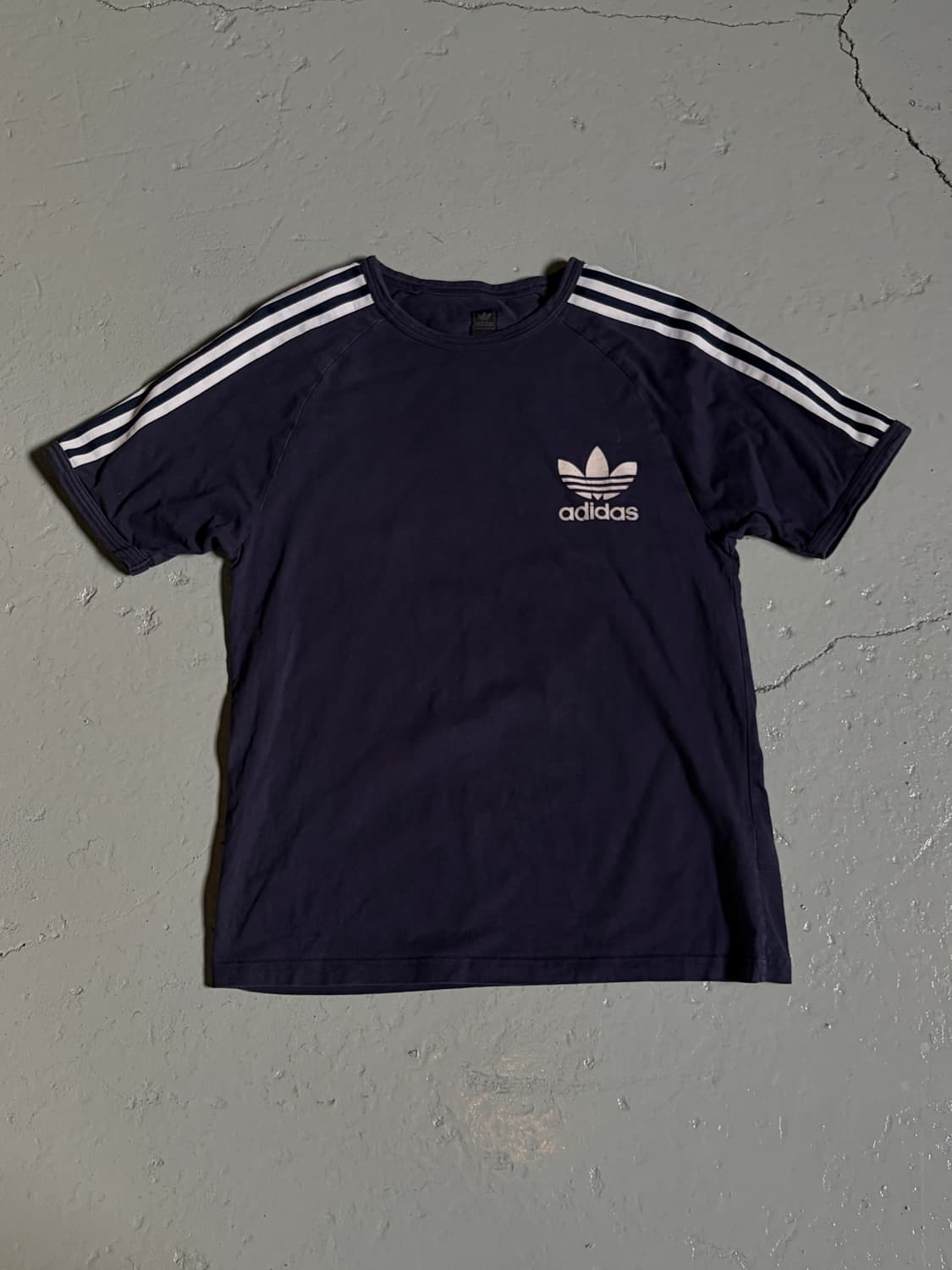 빈티지 아디다스(Adidas) 파이어버드 네이비 반팔 티셔츠 상품이미지1