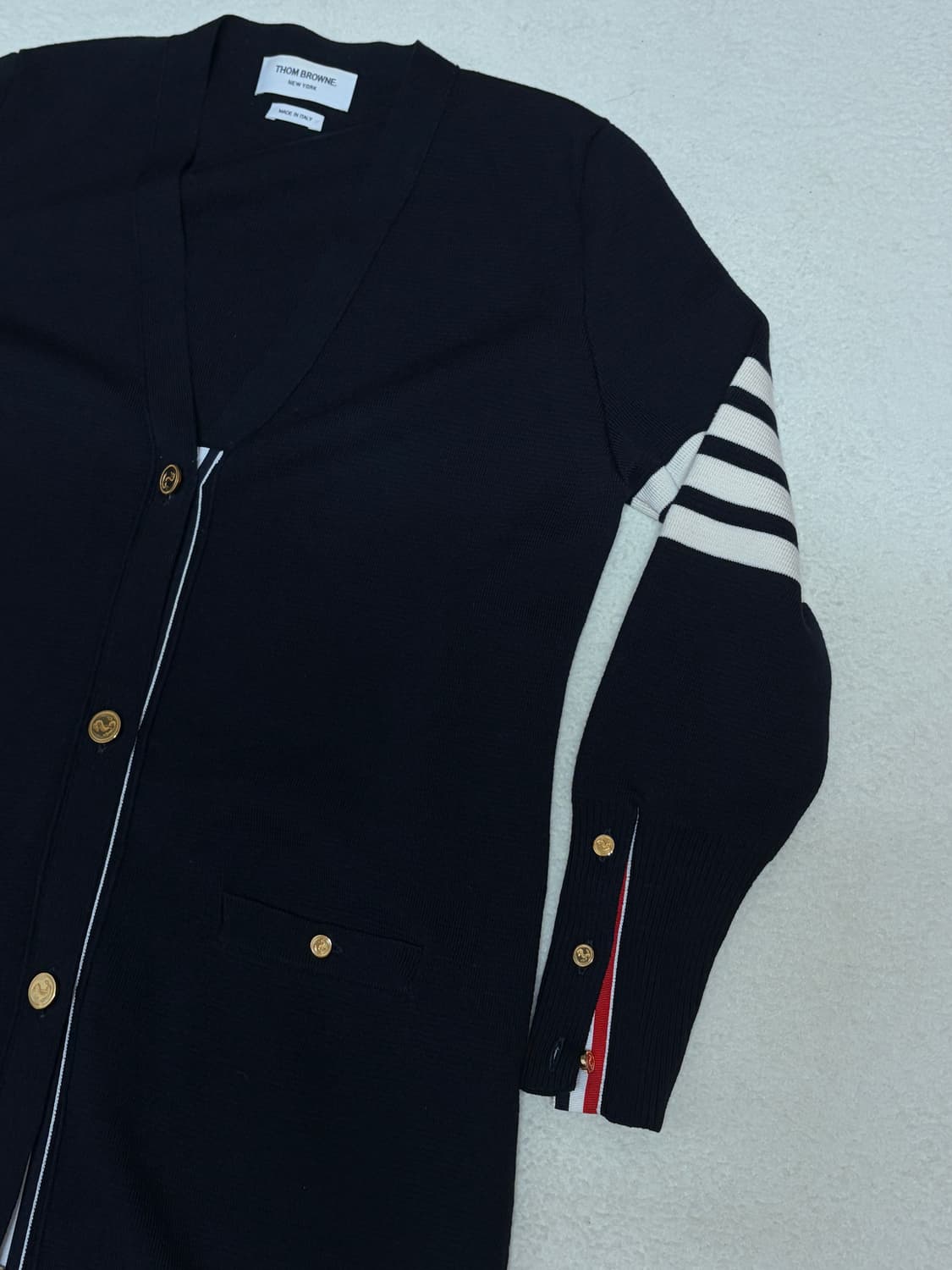 (매장판) 톰브라운 여성 밀라노스티치 금장 가디건 40 톰브라운 가디건 상품이미지2