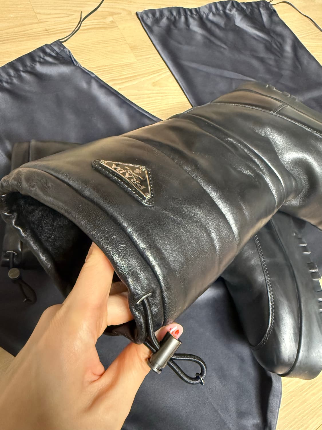 프라다 리얼레더 퍼 부츠, 프라다부츠 (37) 상품이미지6