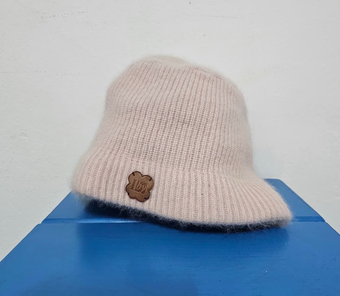 Ines by 일본산 양모 앙고라 연핑크 비니  상태좋음 상품이미지4