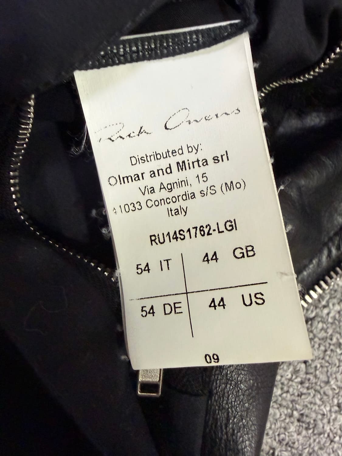 릭오웬스 몰리노 양가죽 레더 54 상품이미지3