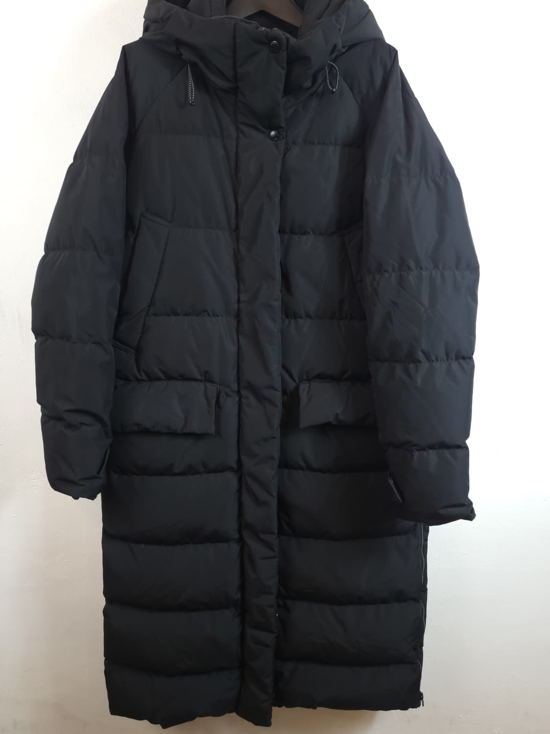 스파오 롱다운패딩 블랙 95 M 상품이미지3